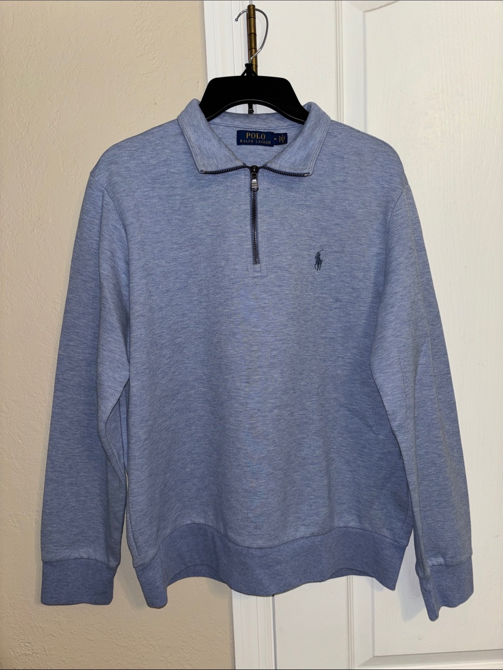 Polo by Ralph Lauren Light Blue Half-Zip Pullover Sweater